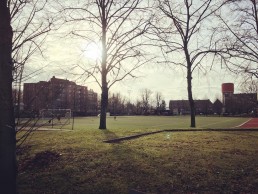 voetbalveld aan Dracunaplein